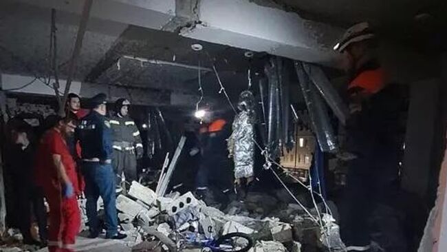 Последствия взрыва бытового газа в многоквартирном доме в Сочи