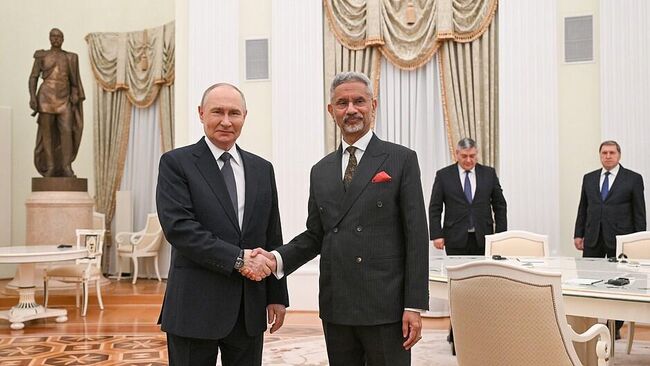 Путин принял в Кремле главу МИД Индии Субраманиама Джайшанкара