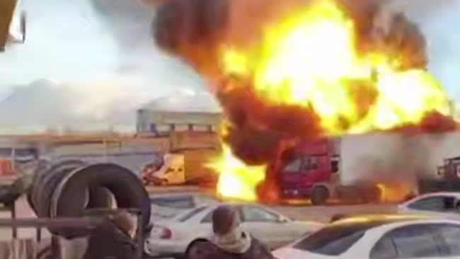 Фура взорвалась в подмосковном Видном 