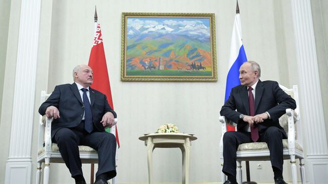 Государственный визит президента Владимира Путина в Киргизию. День второй