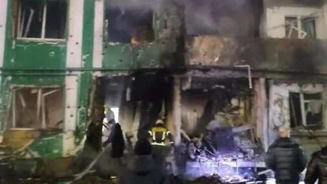 Последствия атаки БПЛА в Твери