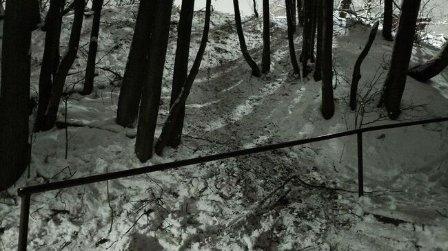 Овраг в частном секторе города Владимира, где погиб ребенок