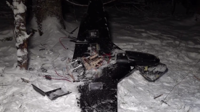 Минобороны показало обломки дрона, пытавшегося атаковать резиденцию Путина 