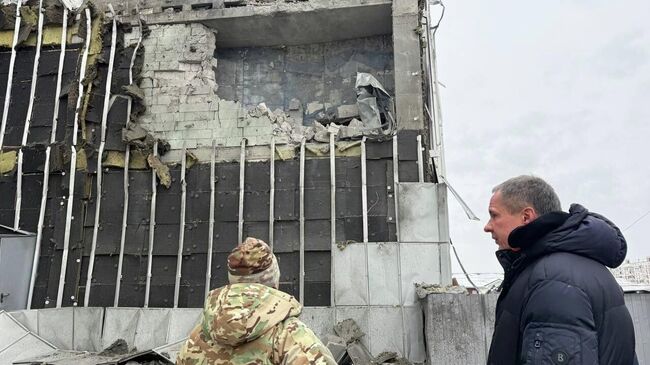 Последствия атаки ВСУ по центру Белгорода