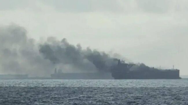 Нефтяной танкер у берегов Турции