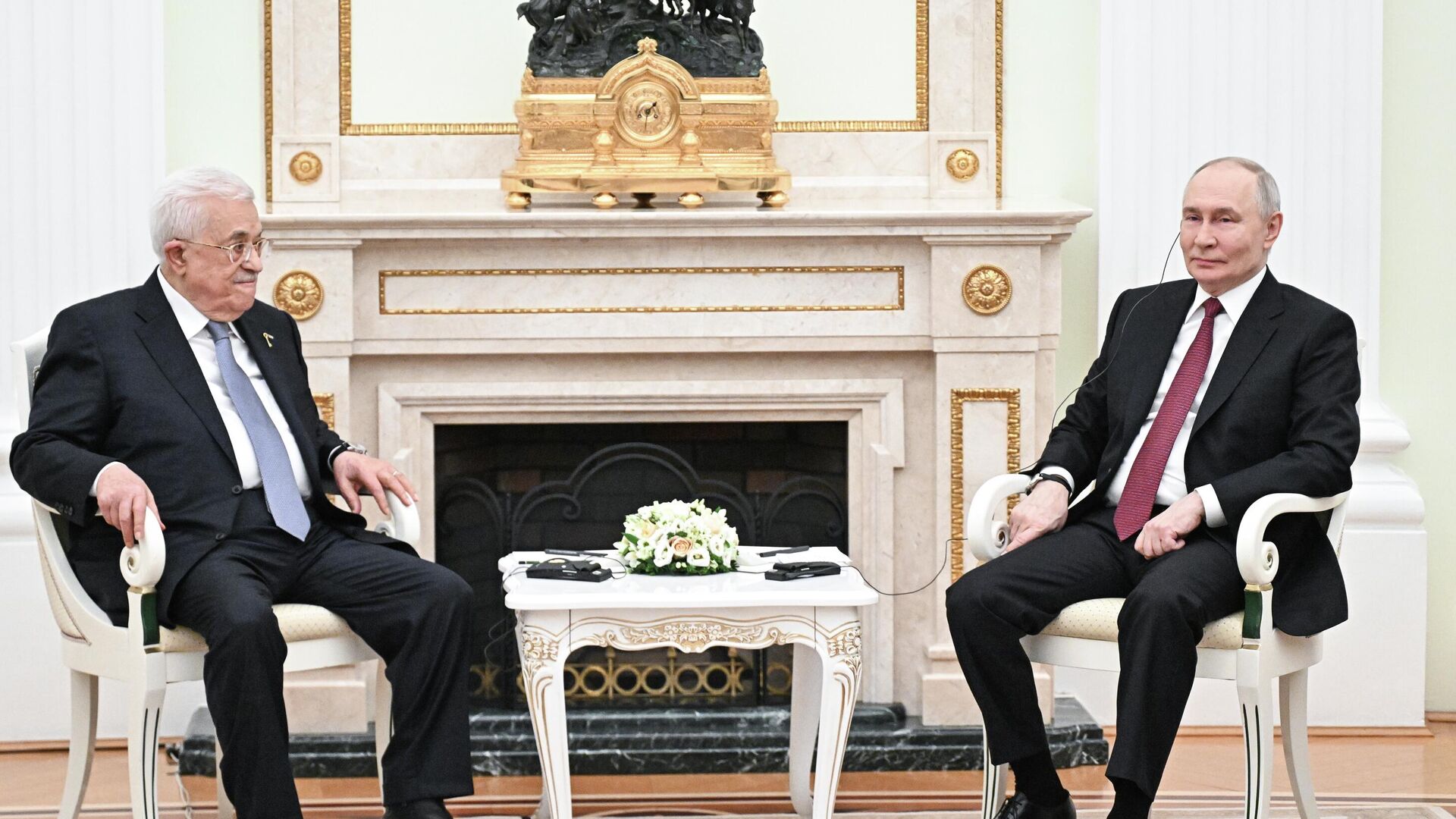 Встреча президента РФ Владимира Путина и президента Палестины Махмуда Аббаса - РИА Новости, 1920, 22.01.2026