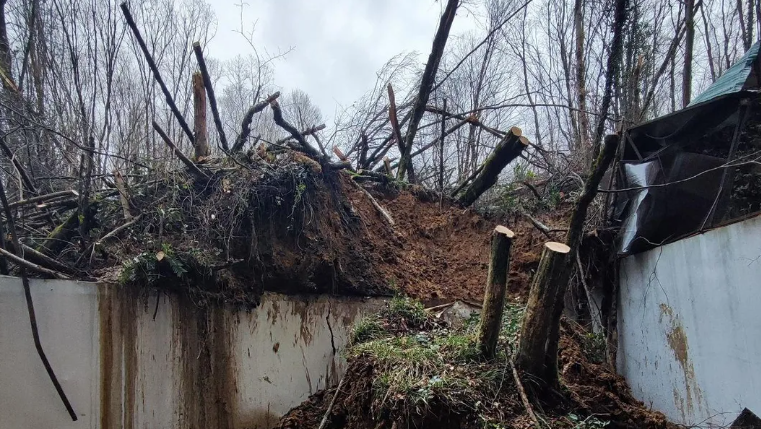 Оползень в Адлере - РИА Новости, 1920, 23.01.2026