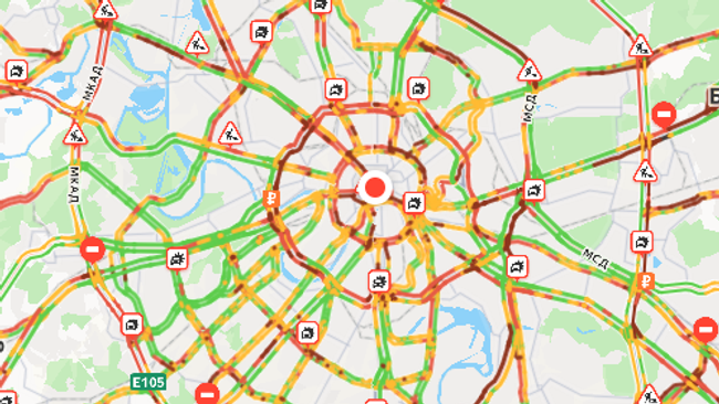 Пробки в Москве