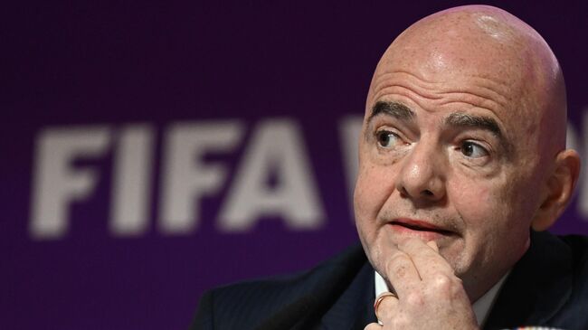 Футбол. ЧМ-2022. Пресс-конференция президента FIFA Д. Инфантино