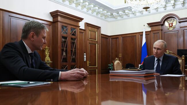 Президент Владимир Путин встретился с председателем совета директоров группы Мантера Александром Ткачевым