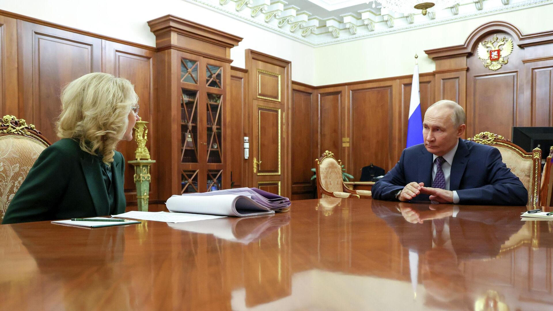 Президент Владимир Путин встретился с вице-премьером Татьяной Голиковой - РИА Новости, 1920, 10.02.2026