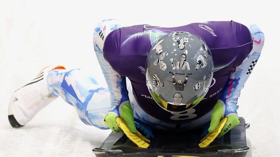 Шлем спортсмена Гераскевича - РИА Новости, 1920, 12.02.2026