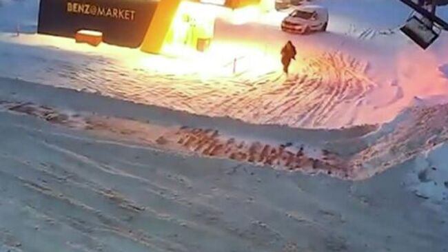 Поджог заправки в Электростали