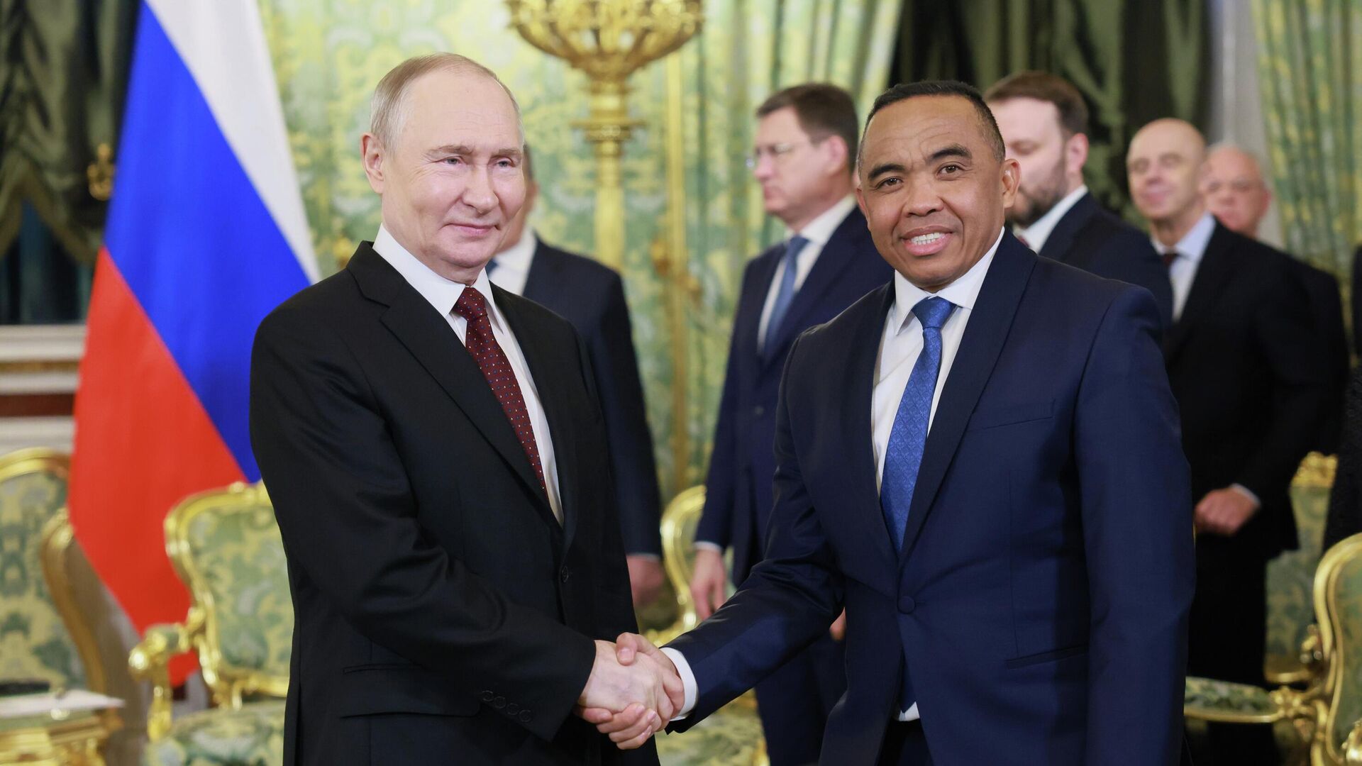 Встреча президента РФ Владимира Путина и президента Мадагаскара Микаэля Рандрианирины - РИА Новости, 1920, 19.02.2026