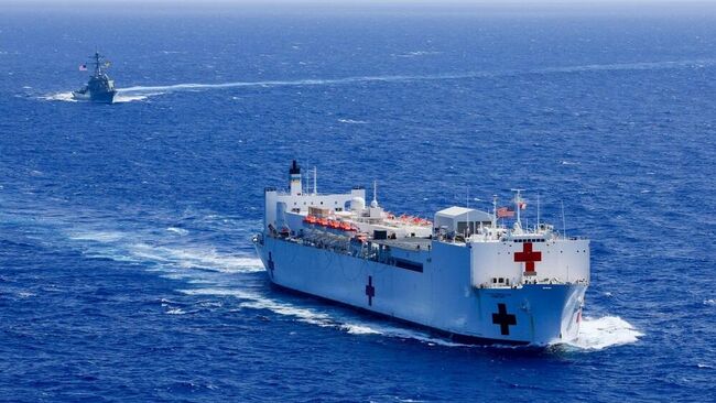 Госпитальное судно USNS Comfort ВМС США Госпитальное судно USNS Comfort ВМС США