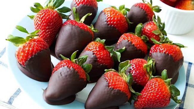 клубника в шоколаде