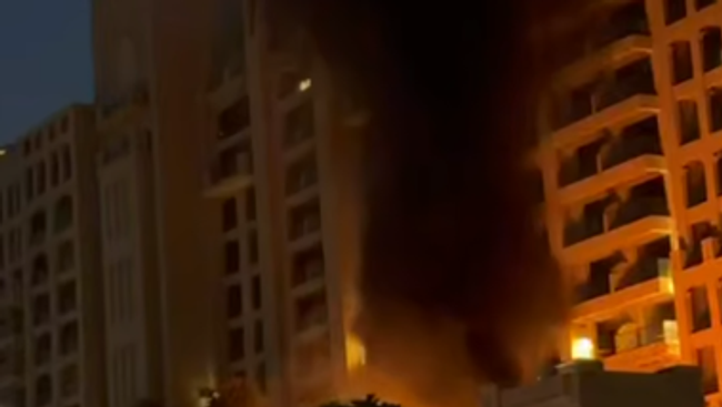 Пожар в отеле в Дубае