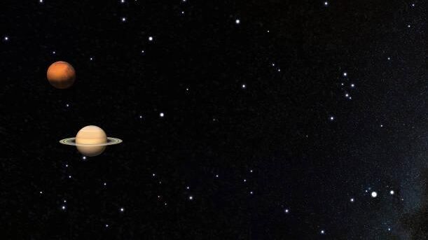 Сатурн и Венера - РИА Новости, 1920, 03.03.2026