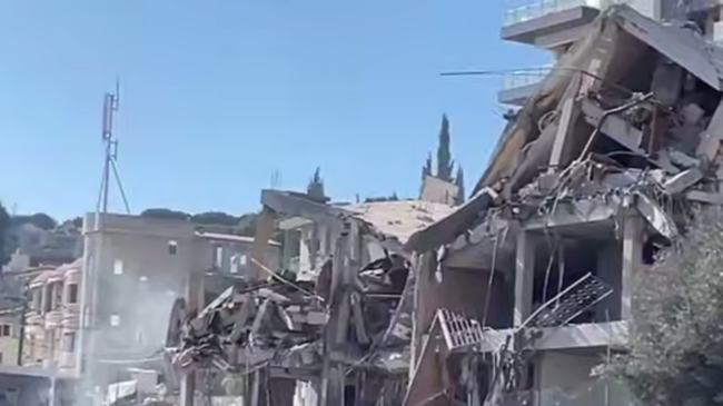 Израильские ВВС разбомбили Дом русской культуры в ливанском городе Набатия