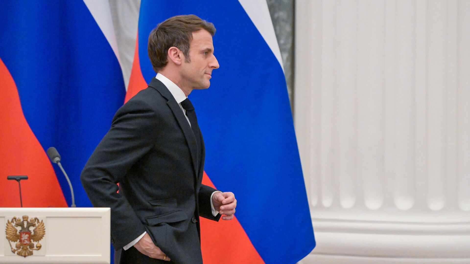 Президент РФ В. Путин провел переговоры с президентом Франции Э. Макроном - РИА Новости, 1920, 10.03.2026