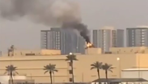 Над посольством США в Багдаде поднимается дым после атаки дронов - РИА Новости, 1920, 14.03.2026