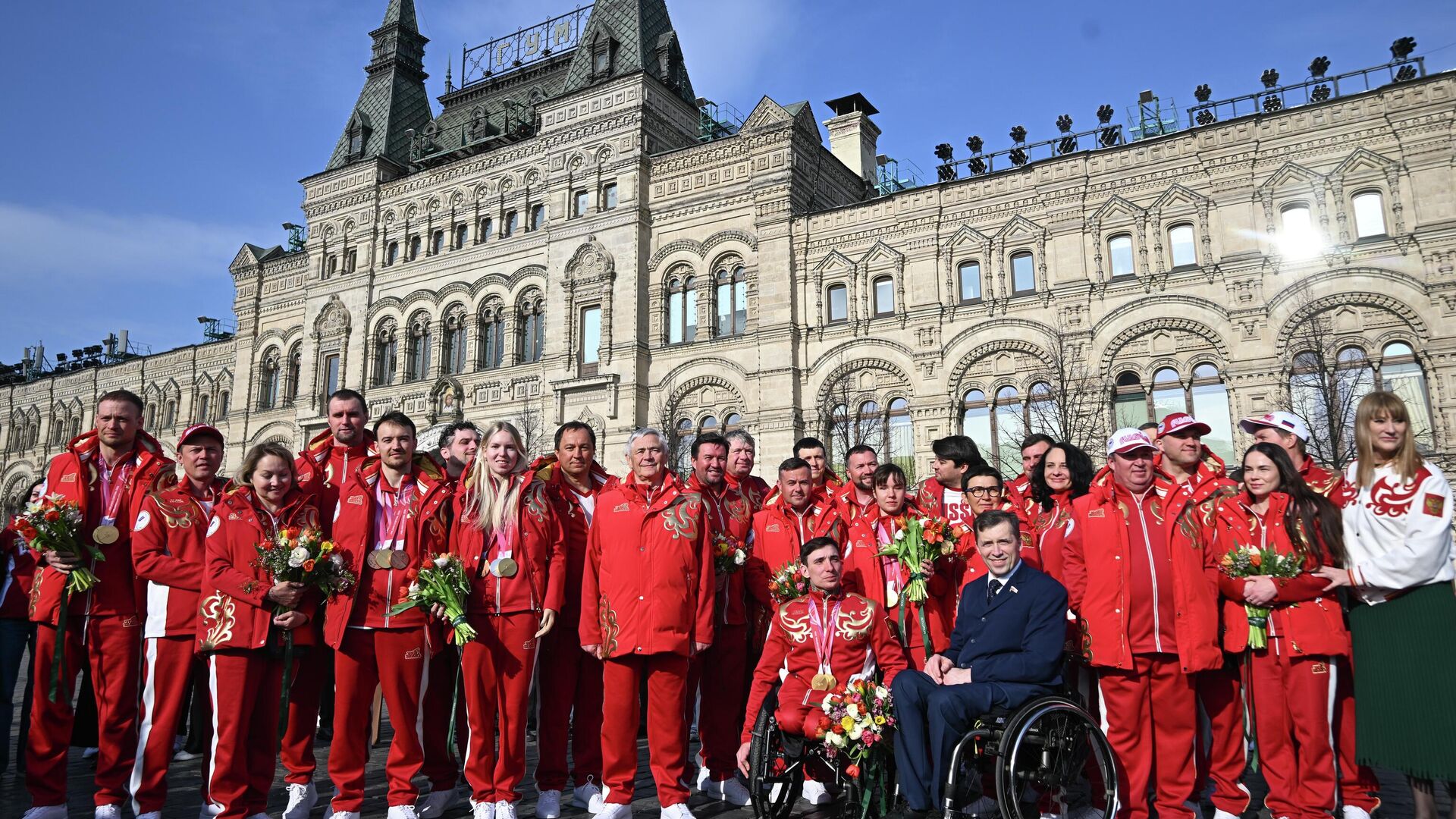 Чествование российских паралимпийцев в Москве - РИА Новости, 1920, 19.03.2026