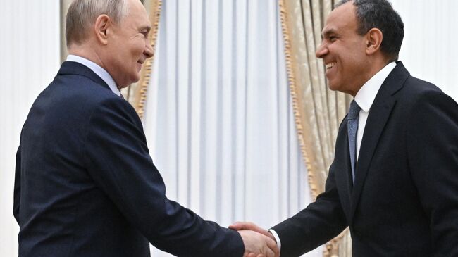 Встреча президента Владимира Путина и главы МИД Египта Бадра Абдельати