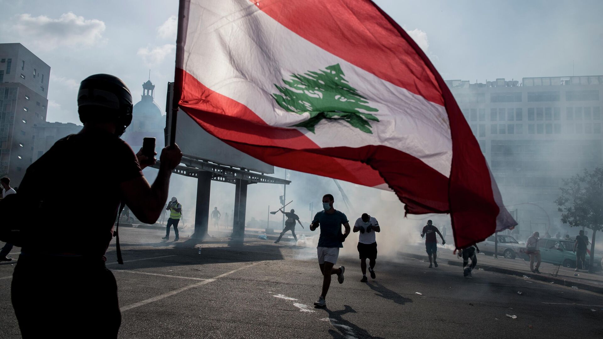 Столкновения в центре Бейрута - РИА Новости, 1920, 16.04.2026