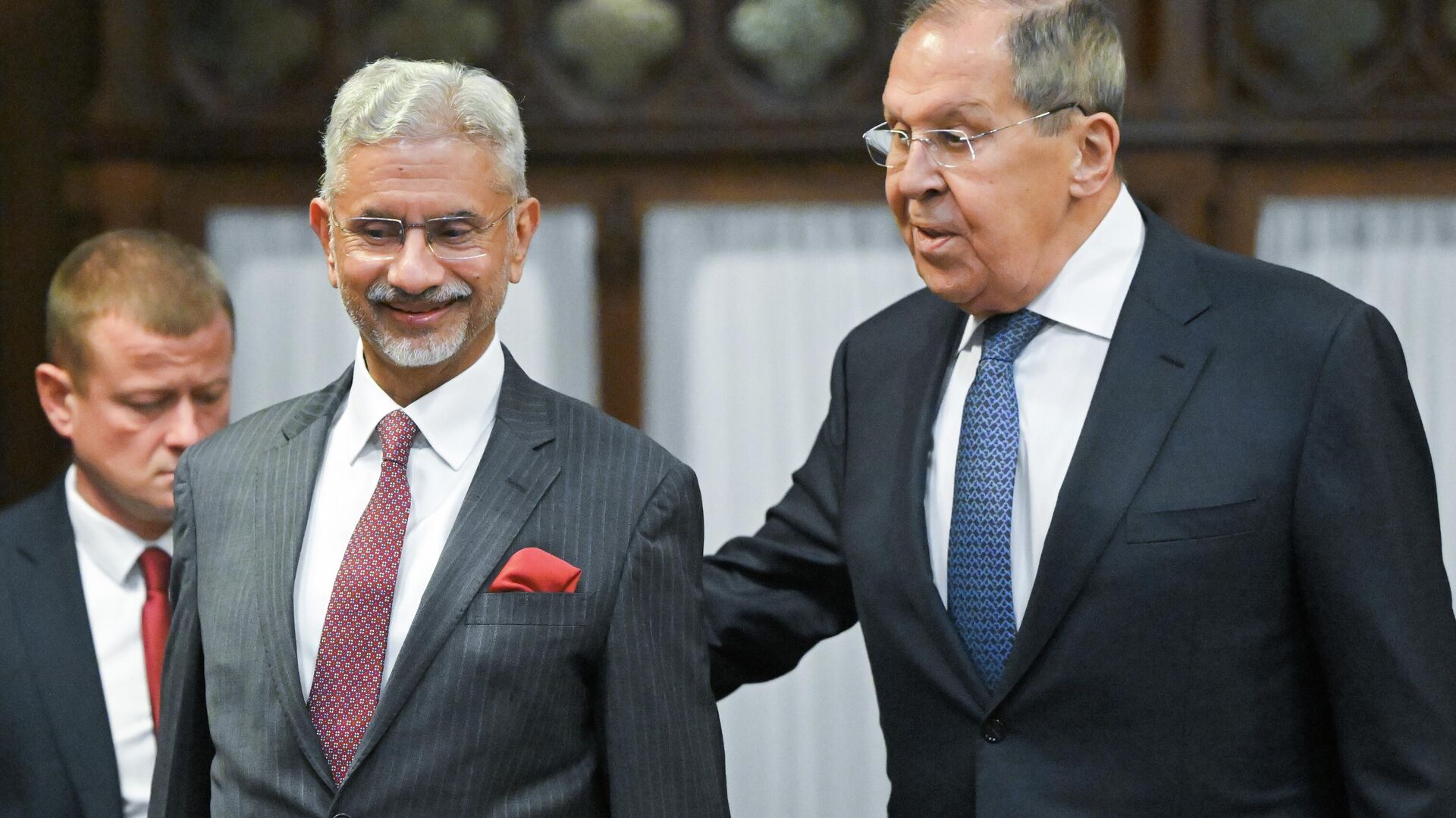 Встреча глав МИД РФ и Индии С. Лаврова и С. Джайшанкара Встреча глав МИД РФ и Индии С. Лаврова и С. Джайшанкара - РИА Новости, 1920, 14.05.2026