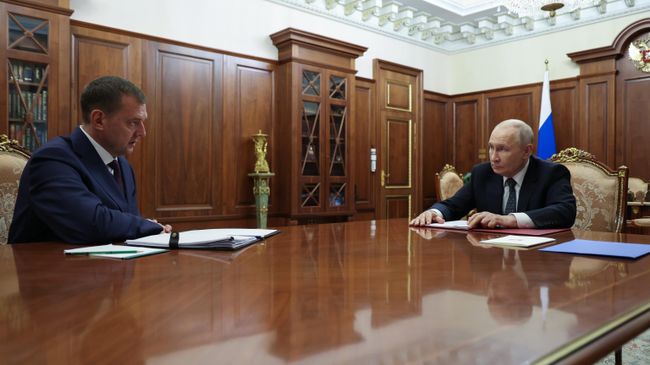 Президент Владимир Путин встретился с губернатором Запорожской области Евгением Балицким