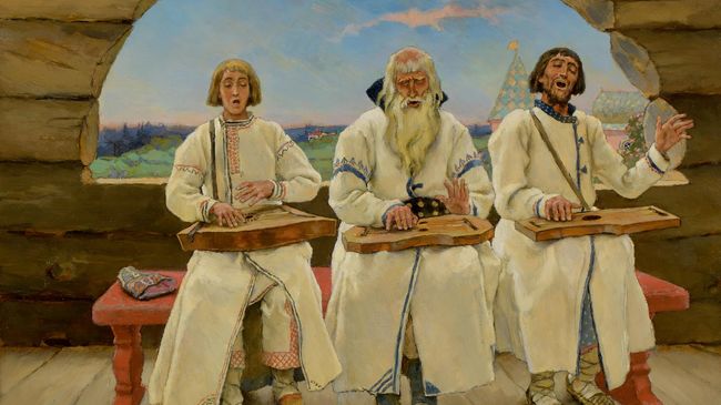 Виктор Васнецов. Гусляры. 1901. 