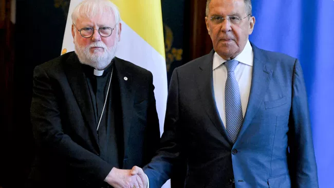Встреча главы МИД РФ Сергея Лаврова и главы дипслужбы Ватикана Галлахера Встреча главы МИД РФ Сергея Лаврова и главы дипслужбы Ватикана Галлахера