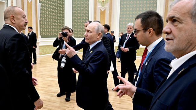 Кремль раскрыл, о чем говорили Путин, Алиев и Пезешкиан в Туркмении