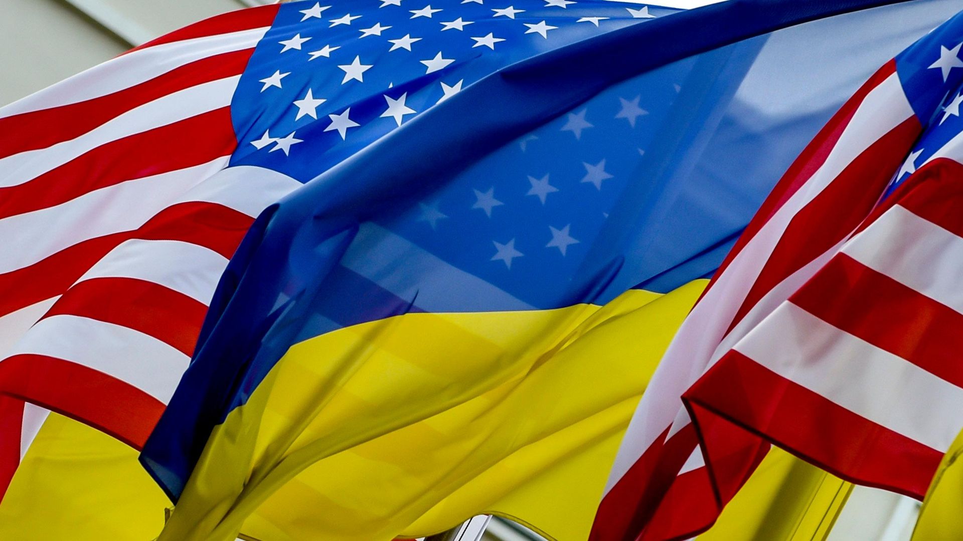 Флаги США и Украины Флаги США и Украины - РИА Новости, 1920, 10.10.2026