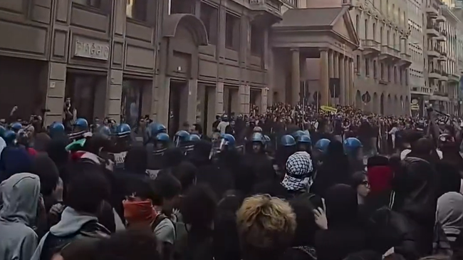 Протесты в Италии
