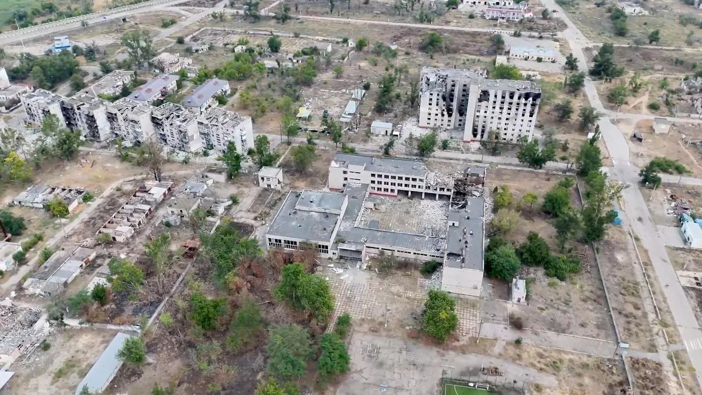 Разрушенные здания в Алешках, Херсонская область Разрушенные здания в Алешках, Херсонская область - РИА Новости, 1920, 23.10.2026