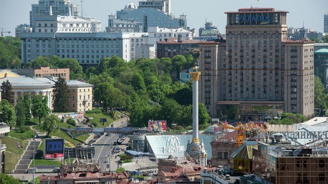 Вид на площадь Независимости в Киеве