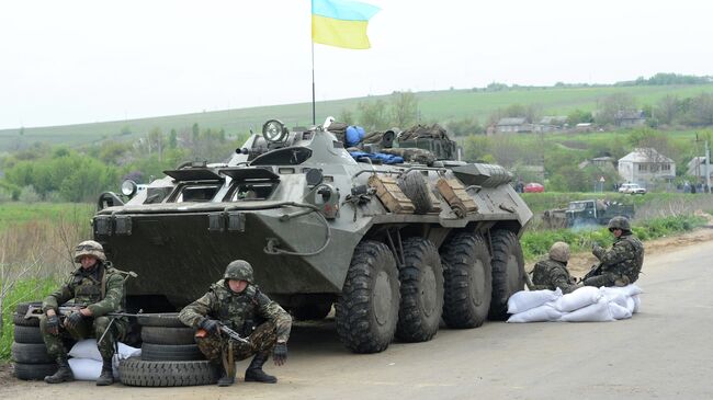 Украинские военные 