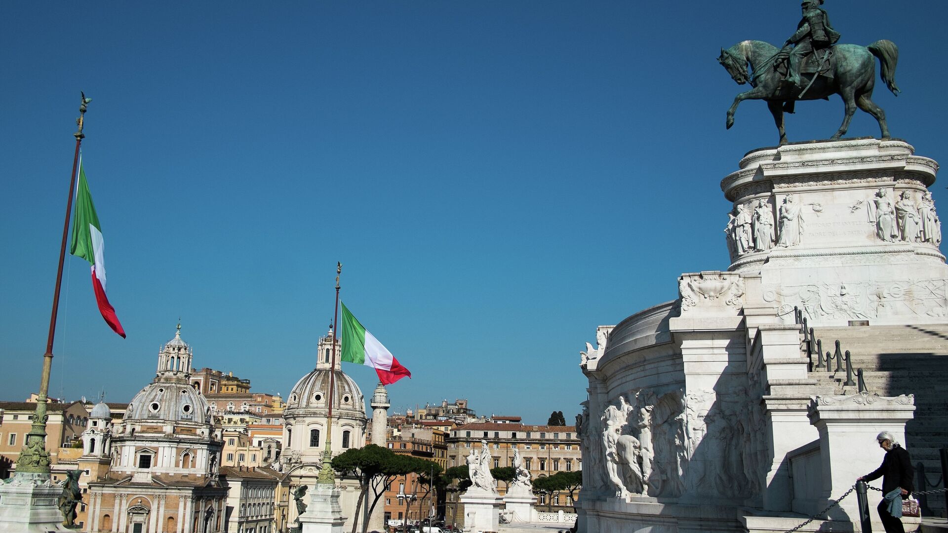 Площадь Венеции (Piazza Venezia) в Риме - РИА Новости, 1920, 23.01.2023