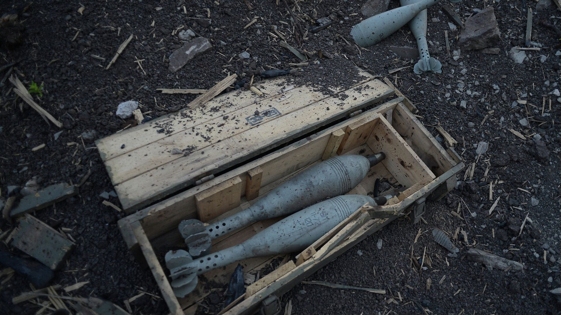 Боеприпасы, оставленные на позициях украинских войск. Архивное фото - РИА Новости, 1920, 23.04.2023