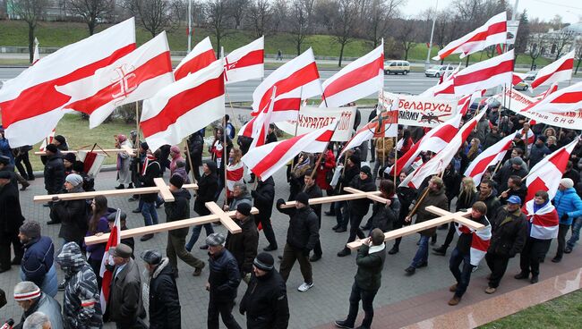 Шествие белорусской оппозиции Дзяды