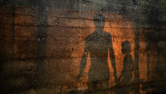 На территории палаточного лагеря для беженцев с востока Украины в Севастополе На территории палаточного лагеря для беженцев с востока Украины в Севастополе