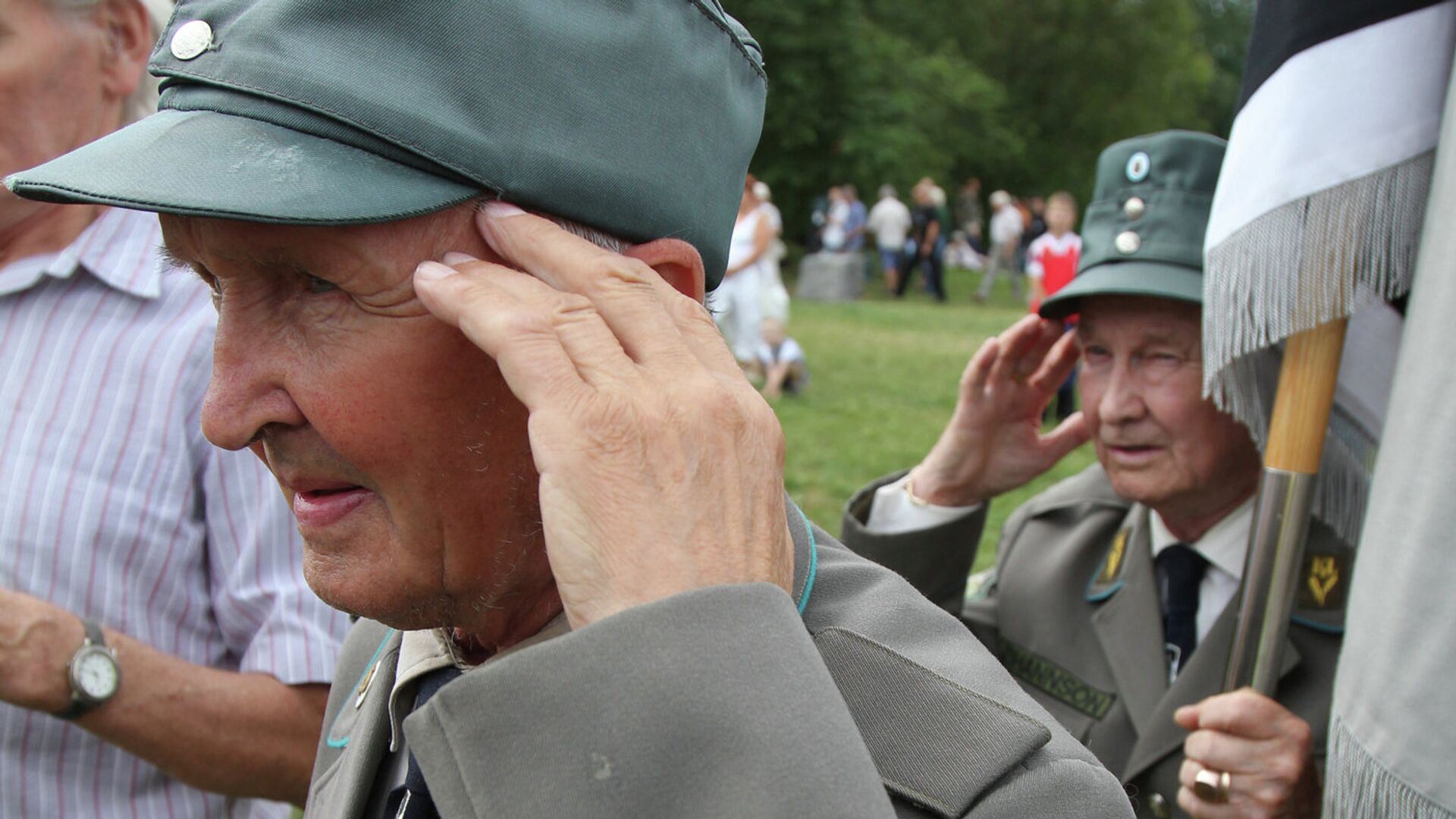 Сбор ветеранов 20-й гренадерской дивизии СС в Эстонии - РИА Новости, 1920, 29.08.2025