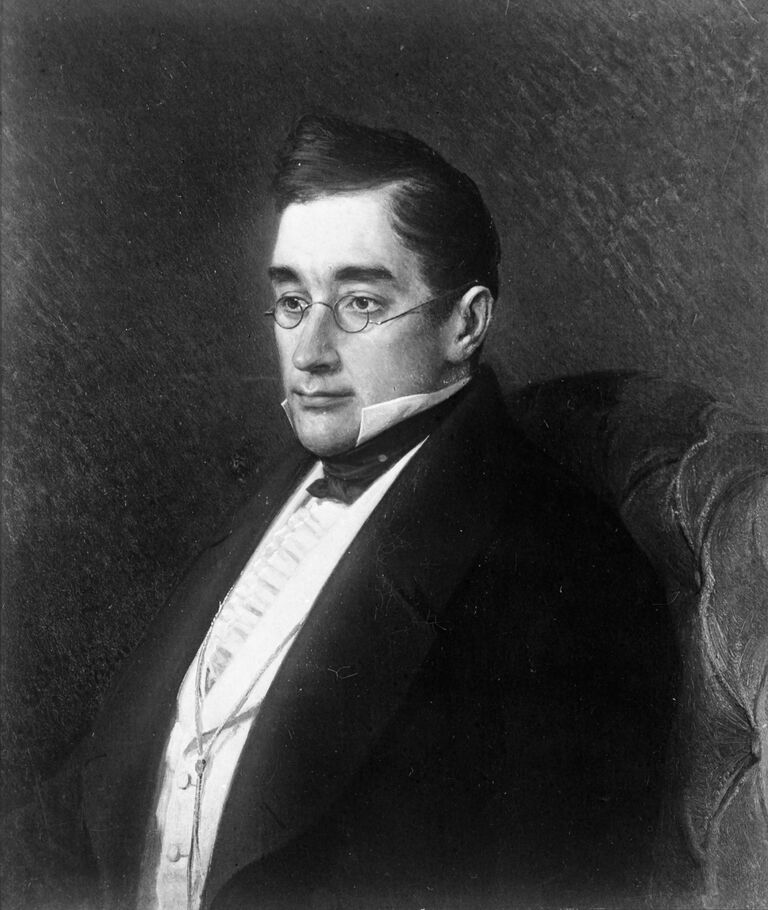 Репродукция портрета писателя и дипломата Александра Грибоедова, 1875 год