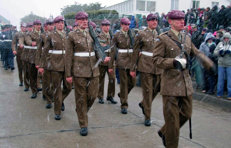 Британские военные на Фолклендских островах