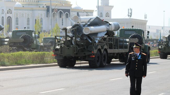 Военный парад, посвященный 70-летию Победы в ВОВ, в Астане