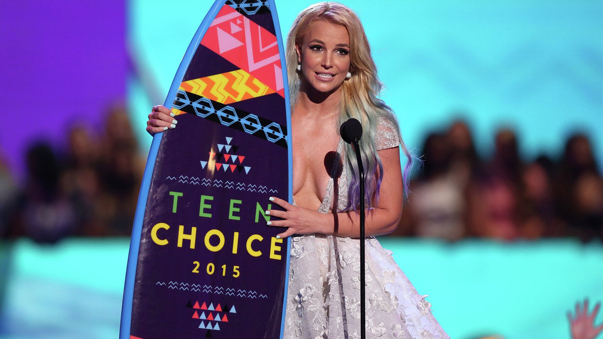 Американская поп-певица Бритни Спирс во время церемонии вручения премии Teen Choice Awards. Август 2015 - РИА Новости, 1920, 02.03.2022