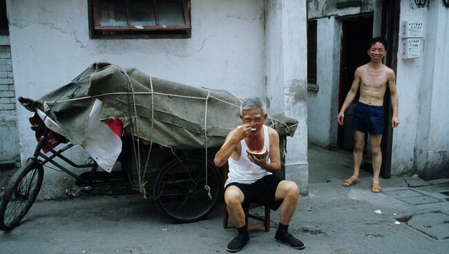 В старом квартале Шанхая В старом квартале Шанхая