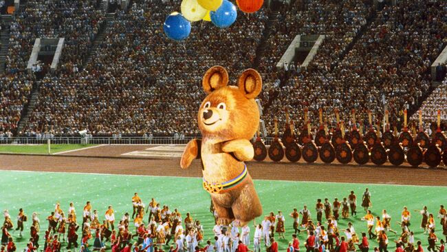 Торжественное закрытие XXII летних Олимпийских игр. 1980 год