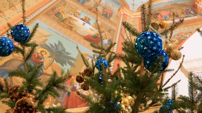 Празднование Рождества Христова в городах России